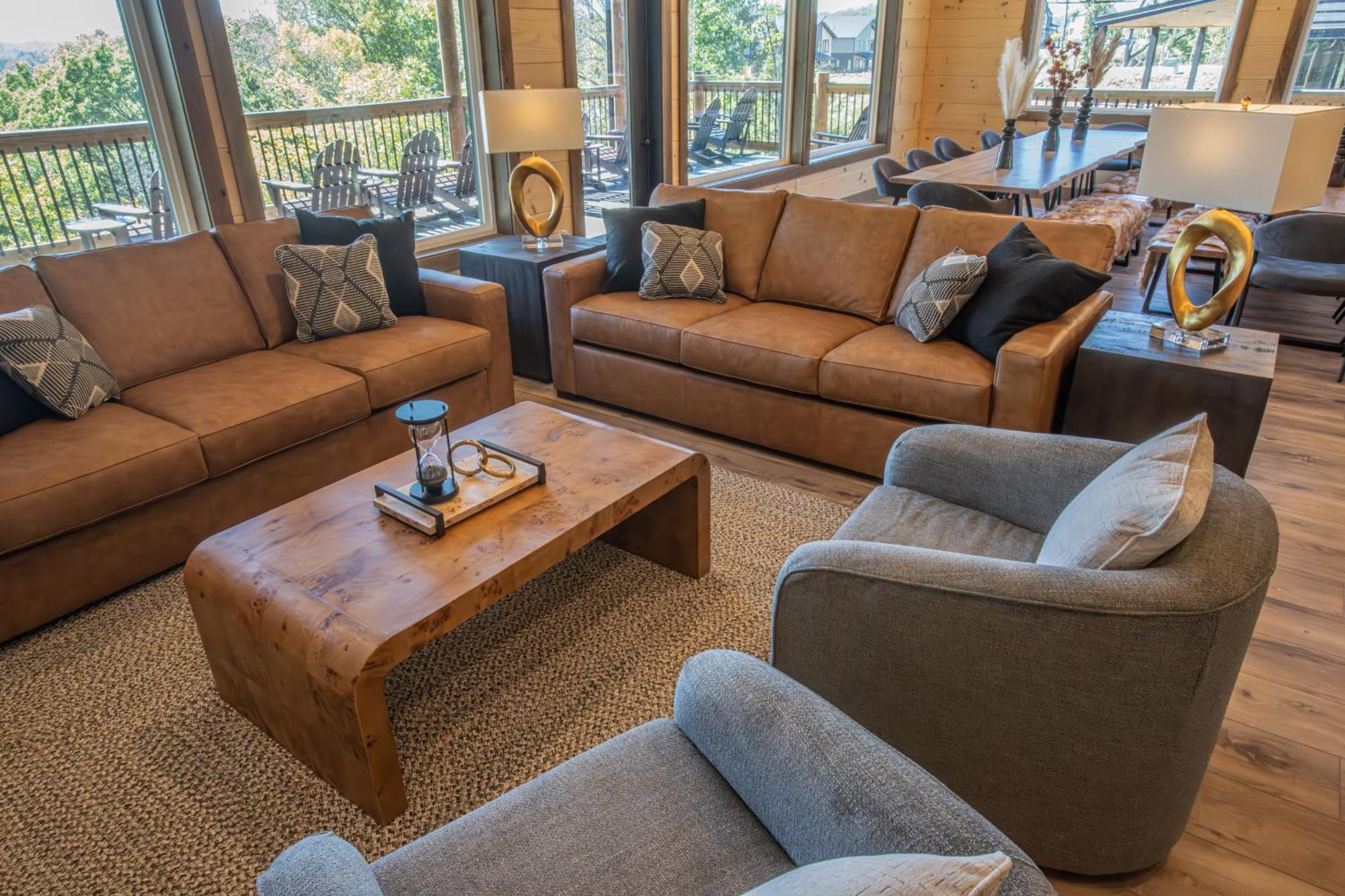 Luxury 12-Bedroom Cabin With Indoor Pool, Hot Tub & Movie Theater, Sleeps 36 Sevierville Exterior photo